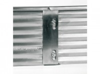 Verbindungsplatte 15 x 4 cm, Edelstahl, für Profilhöhe 15, 20 oder 30 cm Verbindungsplatte 15 x 4 cm, Edelstahl, für Profilhöhe 15, 20 oder 30 cm