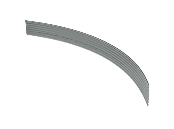 Rasenkante aus verzinktem Stahl, Viertelrundprofil für Ø 225 cm, Höhe 15 cm